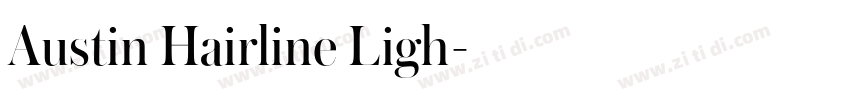 Austin Hairline Ligh字体转换